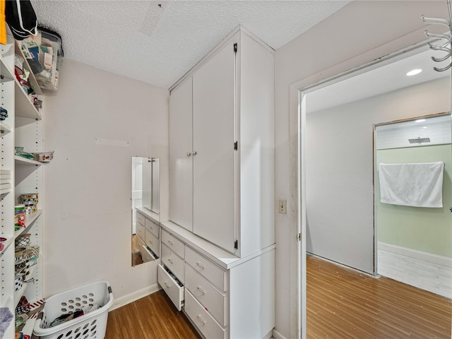 interior space with wood finished floors