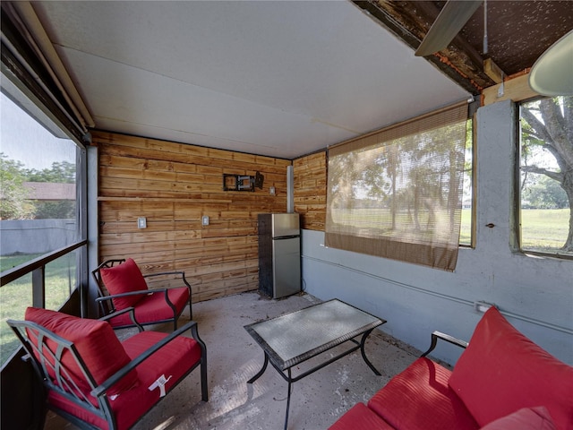 view of sunroom