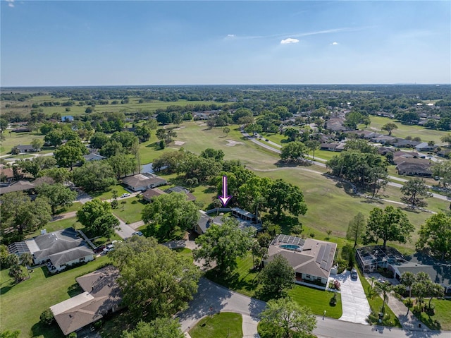 bird's eye view featuring a residential view