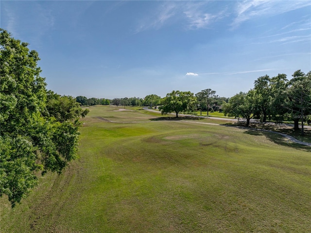 view of property's community with a yard