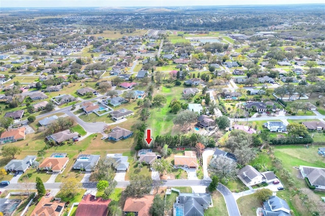 drone / aerial view featuring a residential view