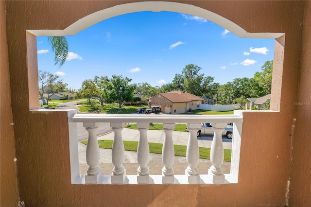 view of balcony