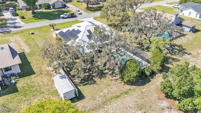 birds eye view of property featuring a residential view