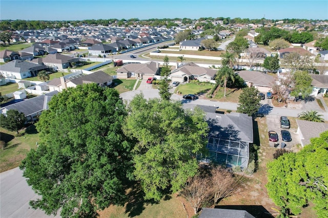 bird's eye view with a residential view