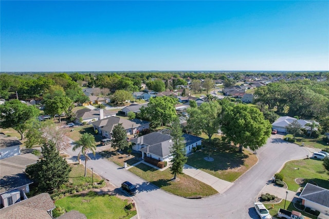 aerial view featuring a residential view