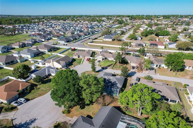 bird's eye view with a residential view