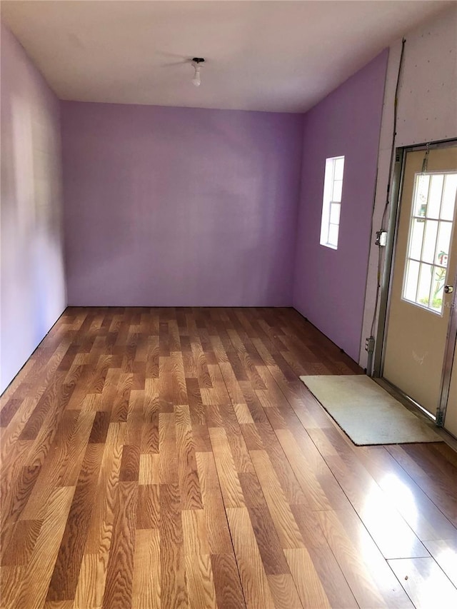 interior space featuring wood finished floors