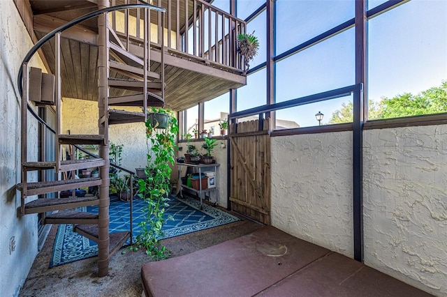 view of patio / terrace with a gate