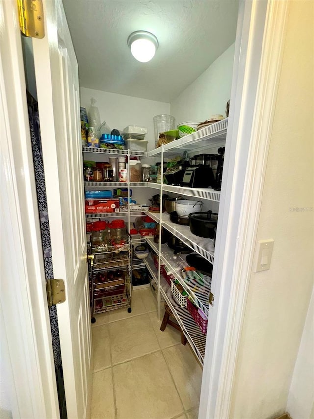 view of pantry