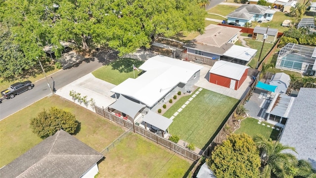 drone / aerial view featuring a residential view