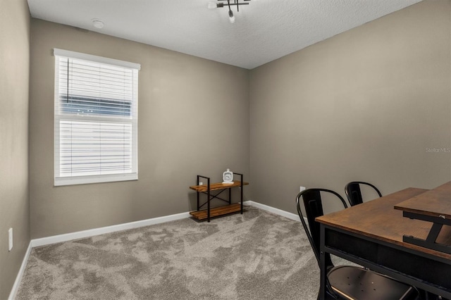 office area featuring carpet and baseboards