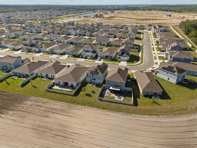 bird's eye view with a residential view