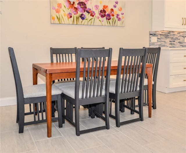 view of dining area