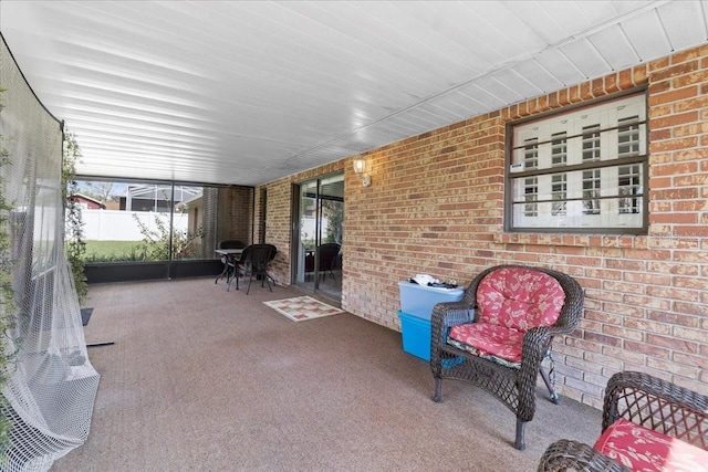 view of patio / terrace with fence