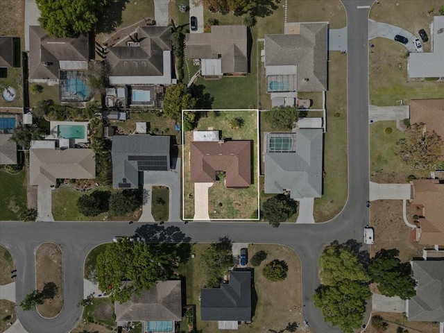 drone / aerial view featuring a residential view