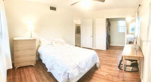 2816 Fairmount Ave, Lakeland, FL 33803 - bedroom with wood finished floors and ceiling fan