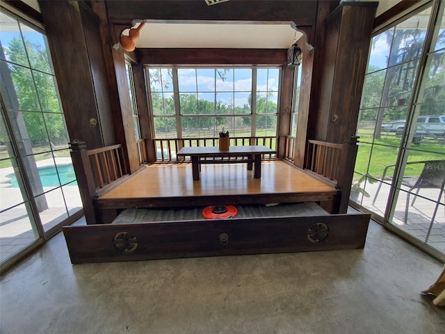 8922 Pritcher Rd, Lithia, FL 33547 - dining space with plenty of natural light and concrete flooring