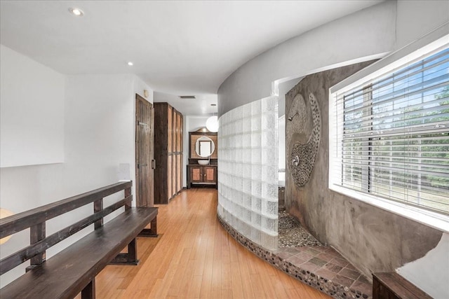 8922 Pritcher Rd, Lithia, FL 33547 - hall featuring light wood-style flooring and recessed lighting