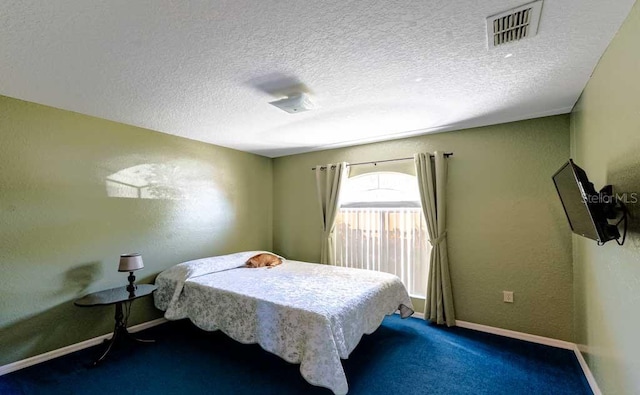 720 Cedar Knoll Dr N, Lakeland, FL 33809 - bedroom with baseboards, visible vents, a textured wall, and a textured ceiling