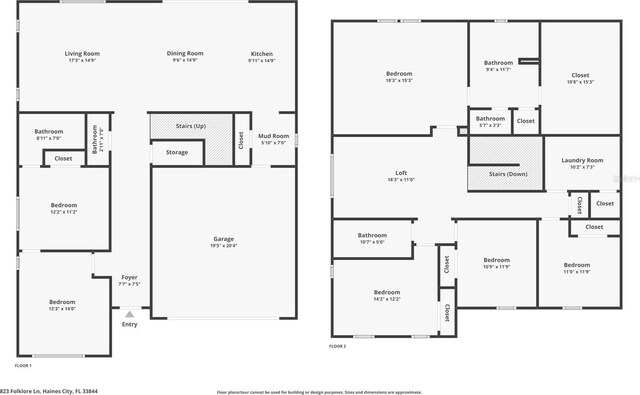 823 Folklore Ln, Haines City, FL 33844 - home floor plan