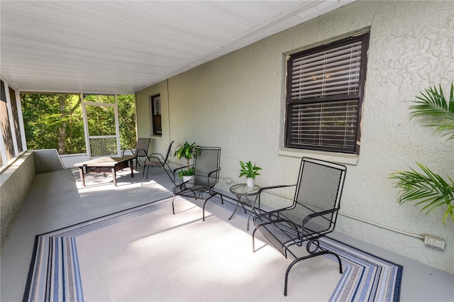 view of sunroom / solarium