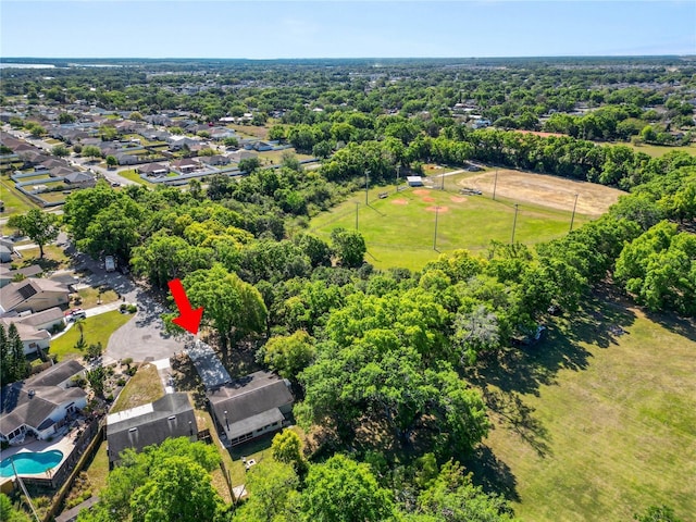 drone / aerial view featuring a residential view
