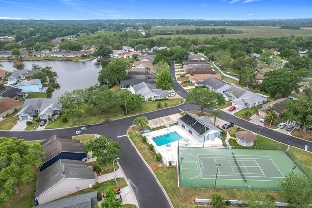 2042 Windward Pass, Lakeland, FL 33813 - drone / aerial view featuring a residential view and a water view