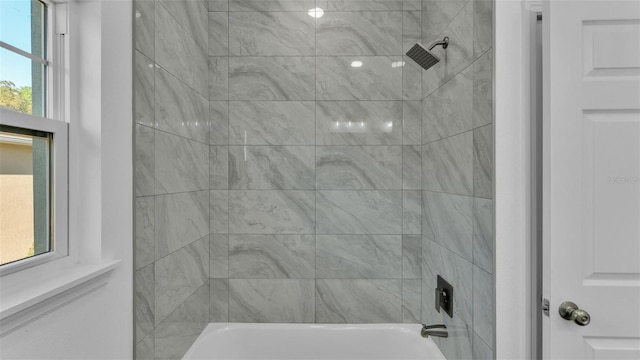 bathroom featuring tub / shower combination