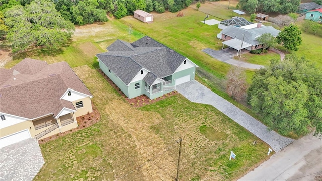 bird's eye view featuring a residential view