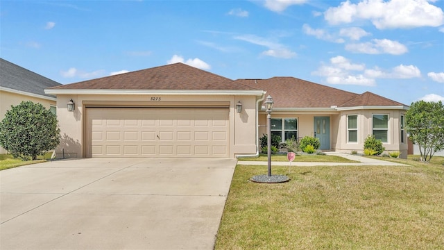 3273 Sennett Cir, Oxford, FL 34484 - single story home with stucco siding, driveway, and a front lawn