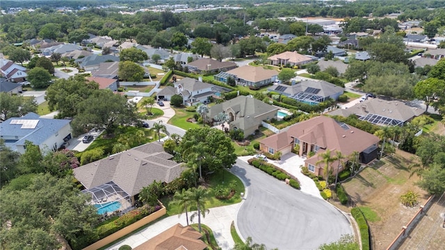 aerial view of residential area