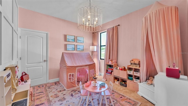 6372 English Creek Dr, Lakeland, FL 33811 - recreation room featuring a chandelier