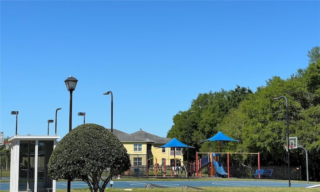exterior space with fence