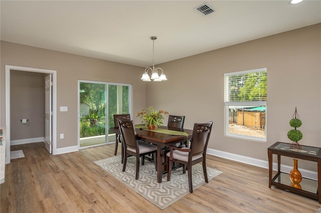 4189 Radford Rd, Bartow, FL 33830 - dining room featuring plenty of natural light, baseboards, and light wood-style floors