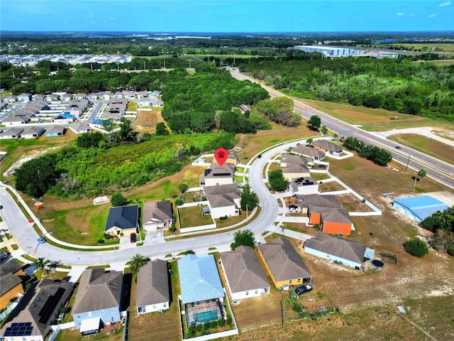 bird's eye view featuring a residential view