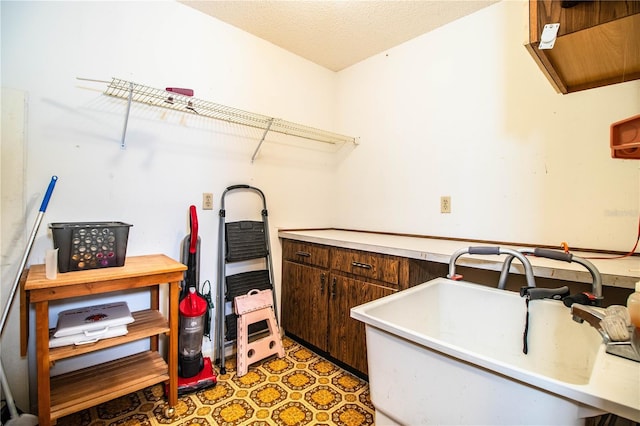 4101 N Forbes Rd, Plant City, FL 33565 - clothes washing area with a sink and light floors