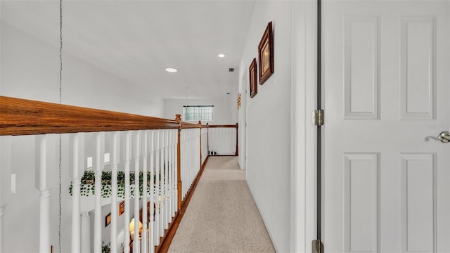 1062 Rally Dr, Polk City, FL 33868 - hall featuring baseboards, light speckled floor, and recessed lighting