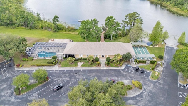 1062 Rally Dr, Polk City, FL 33868 - bird's eye view featuring a water view
