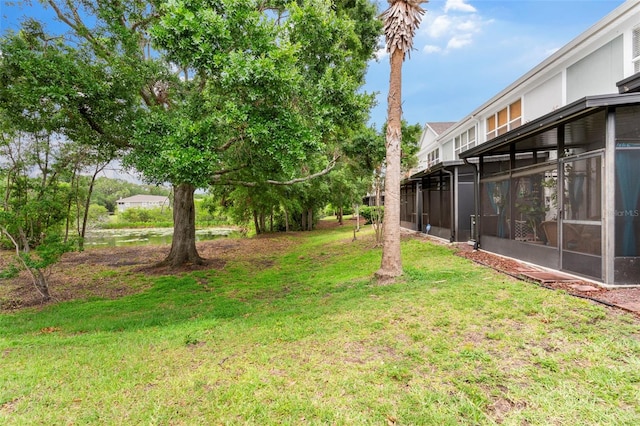 2125 Wild Grape Pl, Riverview, FL 33578 - view of green lawn featuring a sunroom