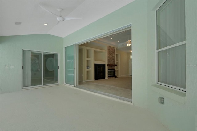 12301 Jim Edwards Rd, Haines City, FL 33844 - unfurnished sunroom featuring lofted ceiling