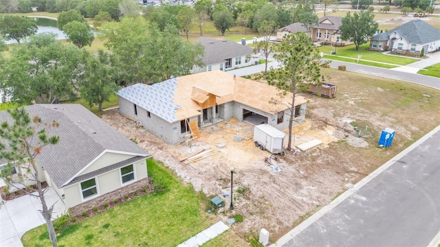 aerial perspective of suburban area