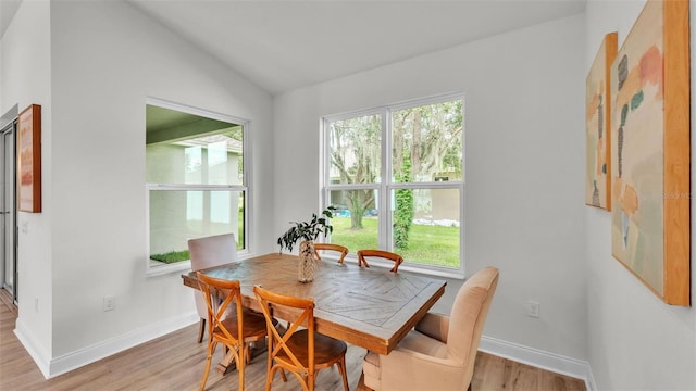 505 Shanklin Ave, Bartow, FL 33830 - dining room with plenty of natural light, light wood-style flooring, and lofted ceiling