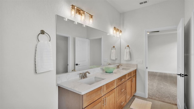 505 Shanklin Ave, Bartow, FL 33830 - full bath featuring double vanity and tile patterned flooring