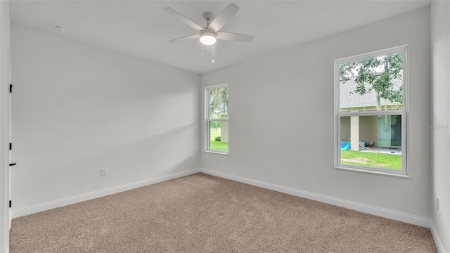 505 Shanklin Ave, Bartow, FL 33830 - spare room with light colored carpet, ceiling fan, and plenty of natural light