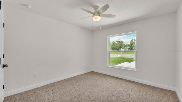 803 Allison Pl, Bartow, FL 33830 - unfurnished room featuring light colored carpet, a ceiling fan, and a smoke detector