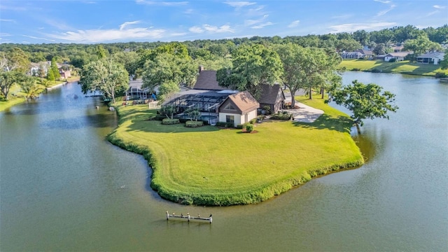 3906 Canyon Lake Pt, Lakeland, FL 33813 - birds eye view of property with a water view