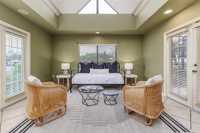 3906 Canyon Lake Pt, Lakeland, FL 33813 - bedroom with access to outside, baseboards, and recessed lighting