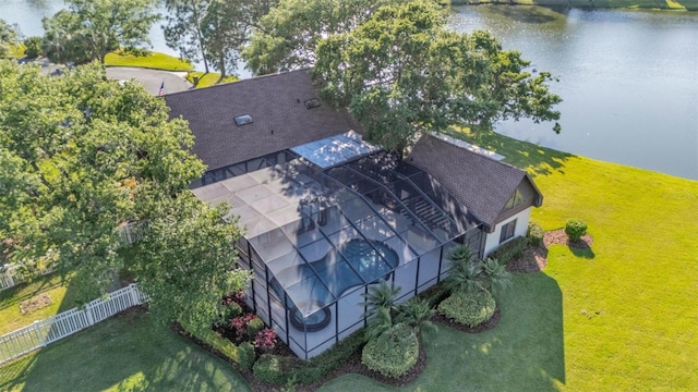3906 Canyon Lake Pt, Lakeland, FL 33813 - aerial view featuring a water view