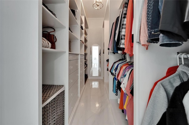 9004 Selph Rd, Lakeland, FL 33810 - walk in closet featuring marble finish floor
