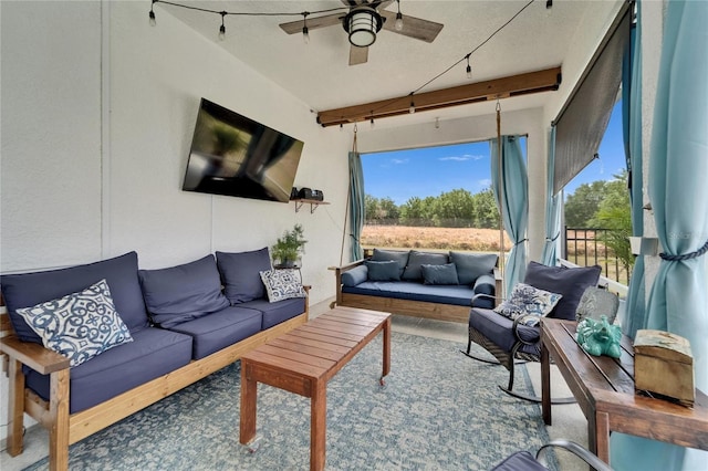 9004 Selph Rd, Lakeland, FL 33810 - interior space featuring beam ceiling